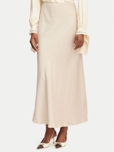 Rinascimento Spódnica maxi CFC0128467003 Beżowy Regular Fit. Brązowe spódnice Rinascimento, s, bez wzorów, z syntetyku, maxi. Za 484,99 zł.