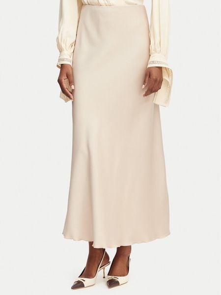 Rinascimento Spódnica maxi CFC0128467003 Beżowy Regular Fit. Brązowe spódnice Rinascimento, s, bez wzorów, z syntetyku, maxi. Za 484,99 zł.