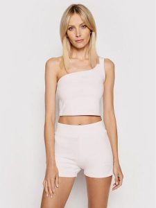 Adidas Top Tennis Luxe Asymmetrical H56466 Różowy Regular Fit. Czerwone topy ADIDAS, bez wzorów, z bawełny, bez kołnierzyka, bez ramiączek. Za 129,99 zł.