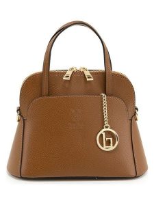 Lia Biassoni Skórzana torebka "Bozzone" w kolorze jasnobrązowym - 28 x 17 x 11 cm rozmiar: onesize. Brązowe torebki klasyczne Lia Biassoni, bez wzorów, z materiału, przez ramię, bez dodatków. Za 252,99 zł.