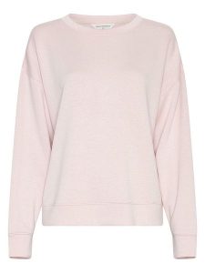 MOSS COPENHAGEN Bluza "Ima" w kolorze jasnoróżowym rozmiar: S/M. Różowe bluzy Moss Copenhagen, m, bez wzorów, bez kaptura. Za 114,95 zł.