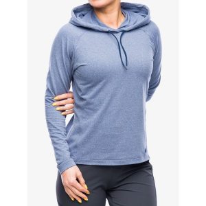Bluza z kapturem damska Helly Hansen Verglas Light Hoodie. Niebieskie bluzy Helly Hansen, s, bez wzorów, z kapturem. Za 255,99 zł.