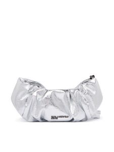 Karl Lagerfeld Jeans Torebka B4W30268 Srebrny. Szare torebki klasyczne Karl Lagerfeld Jeans, bez wzorów, z jeansu, bez dodatków. Za 549,99 zł.