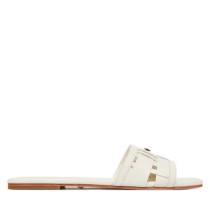 Klapki Marciano Guess. Białe klapki Marciano Guess, z aplikacjami, bez obcasa. Za 489,99 zł.