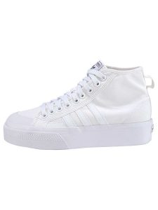 Adidas Sneakersy "Nizza" w kolorze białym rozmiar: 40,5. Białe trampki ADIDAS, bez wzorów, za kostkę, bez zapięcia. Za 192,79 zł.