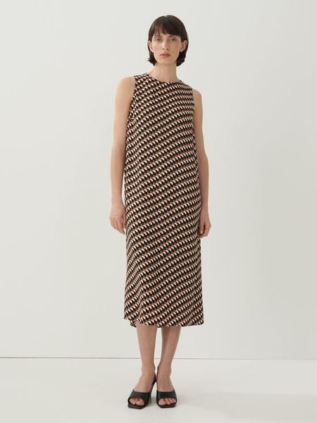 Someday Sukienka w kolorze brązowo-czarnym rozmiar: 40. Brązowe sukienki someday., bez wzorów, z wiskozy, bez kołnierzyka, bez ramiączek, midi. Za 126,75 zł.