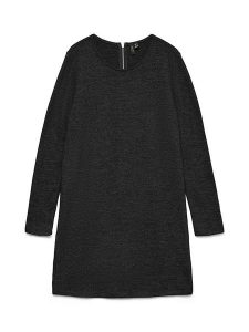 Vero Moda Sukienka w kolorze czarnym rozmiar: L. Czarne sukienki Vero Moda, na co dzień, l, bez wzorów, bez kołnierzyka, bez ramiączek, midi, proste. Za 83,42 zł.