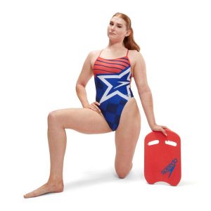 Strój kąpielowy jednoczęściowy damski na basen Speedo Digital. Czerwone stroje jednoczęściowe Speedo, bez wzorów. Za 219,99 zł.