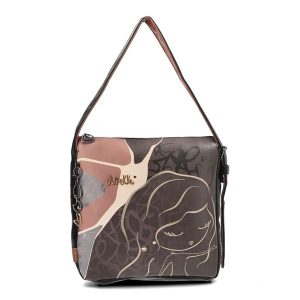 Brązowa Duża Torebka Anekke Stylowa Shopperka Damska. Brązowe shopper bag Anekke, bez wzorów, ze skóry ekologicznej, duże, bez dodatków. Za 429,00 zł.