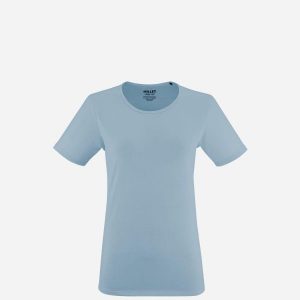 Koszulka damska z krótkim rękawem Millet Wanaka Light Ts Ss W active fit. Niebieskie bluzki Millet, m, bez wzorów, z poliesteru, eleganckie, bez kołnierzyka, bez ramiączek. W wyprzedaży za 159,00 zł.