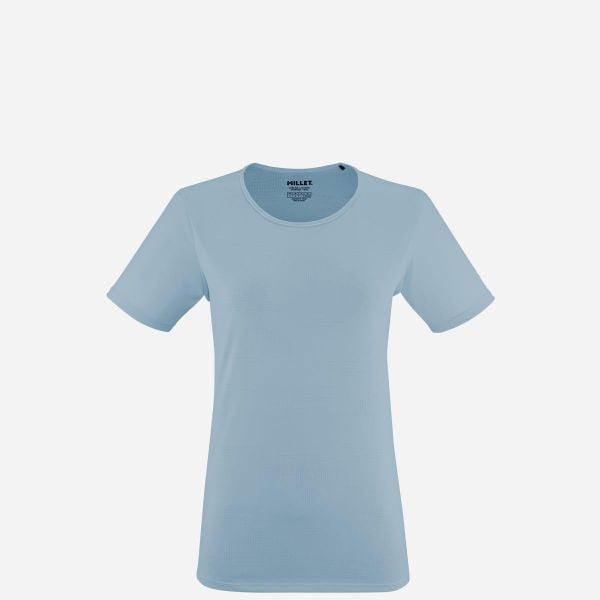 Koszulka damska z krótkim rękawem Millet Wanaka Light Ts Ss W active fit. Niebieskie bluzki Millet, m, bez wzorów, z poliesteru, eleganckie, bez kołnierzyka, bez ramiączek. W wyprzedaży za 159,00 zł.