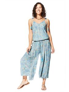 Aller Simplement Kombinezon w kolorze błękitnym rozmiar: 34-40. Niebieskie kombinezony Aller Simplement, bez wzorów, bez kołnierzyka, bez ramiączek. Za 78,99 zł.