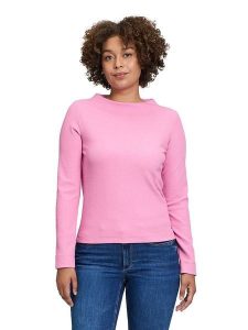 BETTY & CO Koszulka w kolorze jasnoróżowym rozmiar: XL. Różowe bluzki Betty & Co, xl, bez wzorów, prążkowane, bez kołnierzyka, bez ramiączek. Za 91,45 zł.