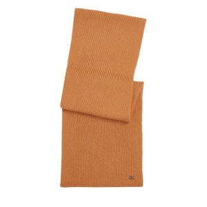 Szalik Calvin Klein. Brązowe szaliki Calvin Klein, bez wzorów. Za 329,99 zł.