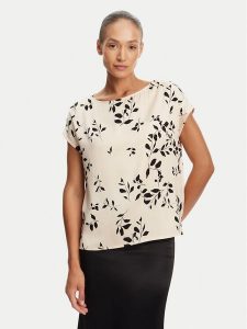 Tatuum Bluzka Osma 1 T2504.065 Écru Regular Fit. Bluzki Tatuum, bez wzorów, z wiskozy, bez kołnierzyka, bez ramiączek. Za 199,99 zł.