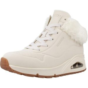 Buty SKECHERS UNO-FALL AIR Biały. Brązowe buty trekkingowe Skechers, z materiału, bez zapięcia. Za 249,99 zł.