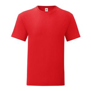 Kultowa Koszulka Unisex Dla Dorosłych. Czerwone bluzki FRUIT OF THE LOOM, xl, bez wzorów, sportowe, bez kołnierzyka, bez ramiączek. Za 40,99 zł.