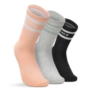 Skarpetki sportowe trójpak Fitness Siroko Sidekick Pink. Czerwone skarpetki SIROKO, bez wzorów, z tkaniny. Za 84,00 zł.