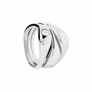 P D Paola Pierścionek P D Paola The New Essentials - 925 sterling silver i srebro Pierścionki 1 ct Damski. Szare pierścionki P D Paola, z cyrkonią, srebrne. Za 562,99 zł.