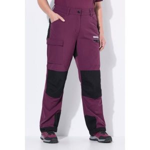 Damskie Hybrydowe spodnie trekkingowe HYPRAR odblaski pasek na rzep. Czerwone spodnie dresowe Ulla Popken, plus size, bez wzorów, z bawełny. Za 480,99 zł.