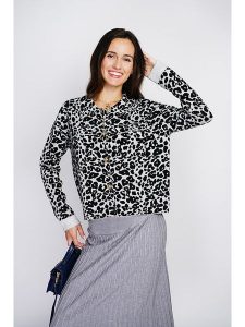 ASSUILI Kaszmirowy kardigan w kolorze szaro-czarnym rozmiar: 40. Czarne kardigany Assuili, z kaszmiru. Za 165,99 zł.