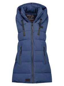 ANAPURNA Kamizelka pikowana "Dolbana" w kolorze granatowym rozmiar: L. Niebieskie kamizelki ANAPURNA, l, bez wzorów, bez kołnierzyka, bez ramiączek, bez kaptura. Za 196,24 zł.