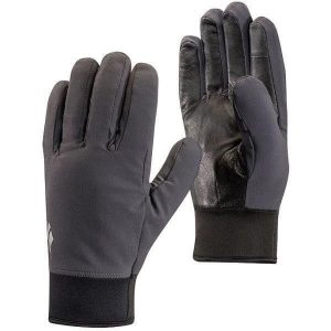 Rękawiczki turystyczne Unisex Black Diamond Midweight Softshell. Szare rękawiczki Black Diamond, bez wzorów, z softshellu. Za 114,99 zł.