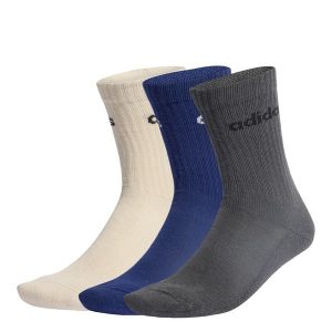 Skarpety Linear Crew Socks Cushioned 6 Pair Pack. Brązowe skarpetki ADIDAS, bez wzorów. Za 79,95 zł.