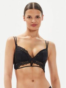 Hunkemöller Biustonosz braletka Lainey 205441 Czarny. Czarne biustonosze Hunkemöller, bez wzorów, z syntetyku. Za 89,99 zł.