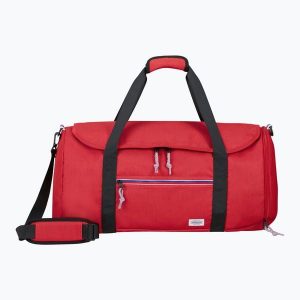 Torba podróżna American Tourister Duffle Zip. Czerwone torby podróżne i sportowe AMERICAN TOURISTER, bez wzorów. Za 159,99 zł.