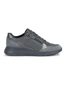 Geox Sneakersy "Alleniee" w kolorze antracytowym rozmiar: 38. Czarne trampki Geox, bez wzorów, z materiału, bez zapięcia. Za 202,03 zł.