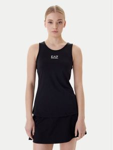 EA7 Emporio Armani Top 7W000314 AF14524 UC001 Czarny Regular Fit. Czarne biustonosze sportowe EA7 Emporio Armani, bez wzorów, z syntetyku. Za 299,99 zł.