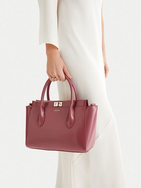 Lasocki Torebka CEO-LSK-L-020-09 Różowy. Czerwone kuferki Lasocki, bez wzorów, z materiału, bez dodatków. Za 169,99 zł.