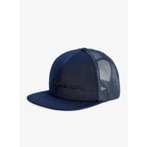 Czapka z daszkiem Helly Hansen Flatbrim Trucker Cap - navy/navy. Niebieskie czapki Helly Hansen, bez wzorów, sportowe. Za 119,99 zł.