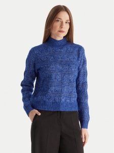 Vero Moda Golf Virgo 10331875 Niebieski Regular Fit. Niebieskie golfy Vero Moda, bez wzorów, z syntetyku. Za 179,99 zł.