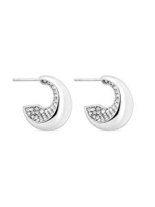 Guess Kolczyki JUBE06 249JW Srebrny. Szare kolczyki Guess, metalowe. Za 231,99 zł.