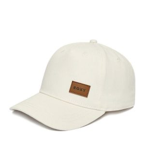 Czapka z daszkiem Roxy. Białe czapki Roxy, bez wzorów. Za 49,99 zł.