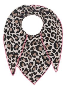 Zwillingsherz Chusta trójkątna "Lacey" w kolorze beżowo-czarnym rozmiar: onesize. Brązowe apaszki i chusty Zwillingsherz, bez wzorów, z materiału. Za 210,81 zł.