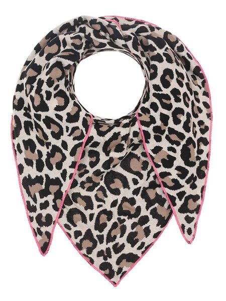 Zwillingsherz Chusta trójkątna "Lacey" w kolorze beżowo-czarnym rozmiar: onesize. Brązowe apaszki i chusty Zwillingsherz, bez wzorów, z materiału. Za 206,91 zł.