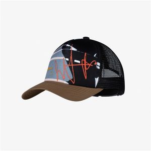 Czapka z daszkiem BUFF TRUCKER CAP MALM MULTI. Czarne czapki Buff, bez wzorów, sportowe. Za 109,90 zł.