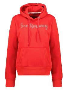 Geographical Norway Bluza "Gadislava" w kolorze czerwonym rozmiar: L. Czerwone bluzy Geographical Norway, l, bez wzorów, z kapturem. Za 118,45 zł.