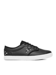 Vans Tenisówki C-ATWOODLOW VN000Z4BBMA Czarny. Czarne trampki Vans, bez wzorów, ze skóry, bez zapięcia. Za 299,99 zł.