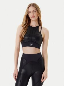 Adidas by Stella McCartney Biustonosz sportowy Training JM6089 Czarny. Czarne biustonosze sportowe adidas by Stella McCartney, bez wzorów, z syntetyku. Za 299,99 zł.