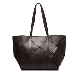 Torebka Calvin Klein. Brązowe shopper bag Calvin Klein, bez wzorów, bez dodatków. Za 699,99 zł.