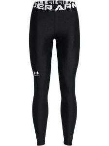 Under Armour Legginsy sportowe "HeatGear" w kolorze czarnym rozmiar: S. Czarne legginsy Under Armour, s, bez wzorów, z materiału, outdoorowe. Za 122,96 zł.