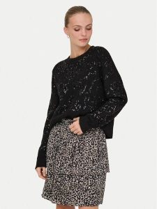 ONLY Sweter Alta 15353230 Czarny Regular Fit. Czarne swetry klasyczne ONLY, l, z syntetyku, bez kołnierzyka. Za 169,99 zł.
