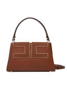 Elisabetta Franchi Torebka BS-07A-66E2-V360 Brązowy. Brązowe kuferki Elisabetta Franchi, bez wzorów, ze skóry, bez dodatków. Za 1 539,00 zł.