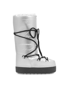 Jenny Fairy Śniegowce LIL GH6706-C Srebrny. Szare buty zimowe Jenny Fairy, z materiału, bez obcasa, bez zapięcia. Za 179,99 zł.