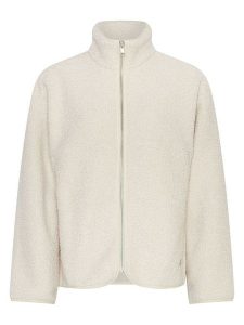 MOSS COPENHAGEN Kurtka pluszowa "Letha" w kolorze białym rozmiar: L/XL. Białe kurtki Moss Copenhagen, l, bez wzorów, bez kaptura. Za 336,61 zł.