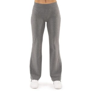 Legginsy z bawełna na co dzień na siłownię. Szare legginsy LEONE 1947 APPAREL, bez wzorów, z bawełny. W wyprzedaży za 79,36 zł.